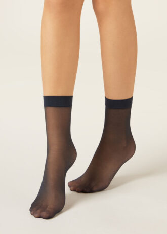 20-Den-Transparente Socken