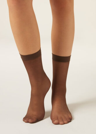 20-Den-Transparente Socken