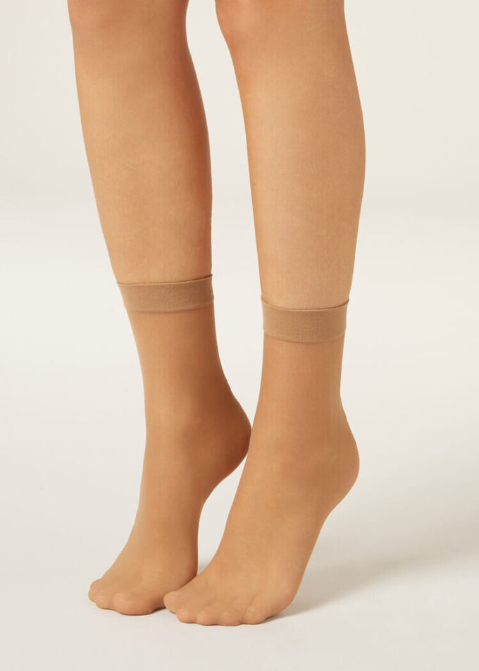 20-Den-Transparente Socken