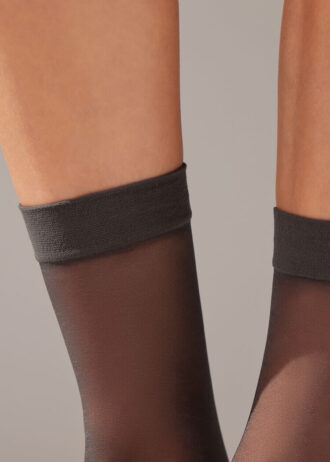 20-Den-Transparente Socken