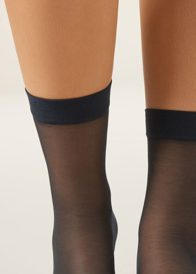20-Den-Transparente Socken