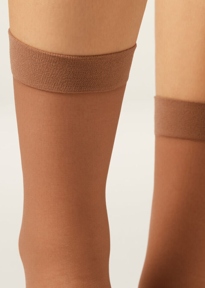 20-Den-Transparente Socken
