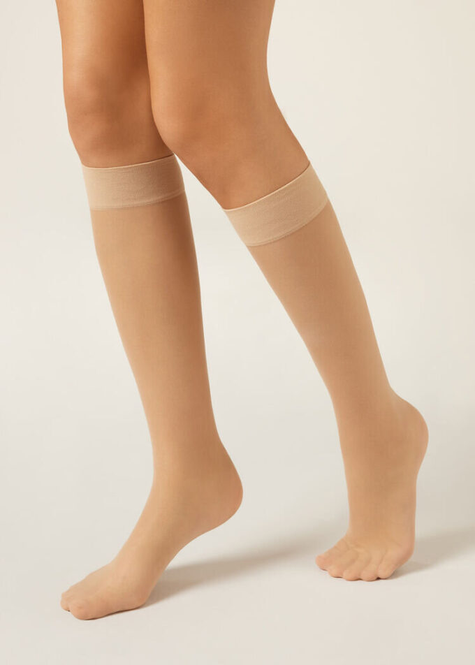 20 Denier Comfort Cuff Kniestrümpfe