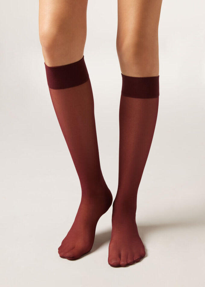 20 Denier Comfort Cuff Kniestrümpfe