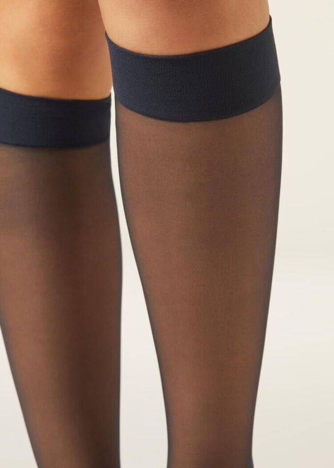20 Denier Comfort Cuff Kniestrümpfe