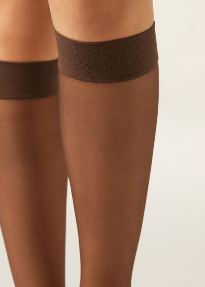 20 Denier Comfort Cuff Kniestrümpfe