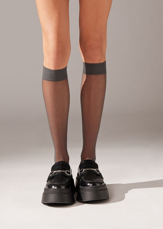 20 Denier Comfort Cuff Kniestrümpfe