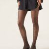 50-Denier-Netzstrumpfhose mit Glitzer