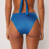 Badehose mit hoher Taille aus glänzendem Satin