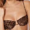 Balconette-Bikinioberteil im Wild-Animalier-Stil
