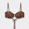 Balconette-Bikinioberteil im Wild-Animalier-Stil