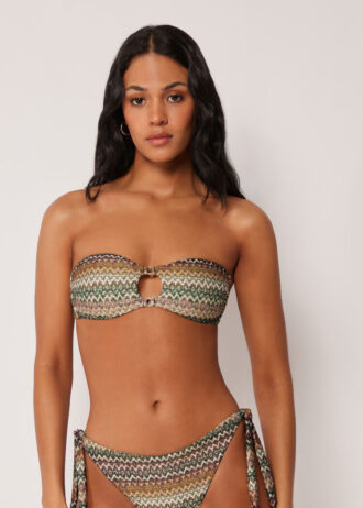 Bandeau-Bikini-Oberteil, elegant, ethnisch