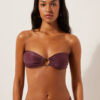 Bandeau-Bikini-Oberteil Golden Glow