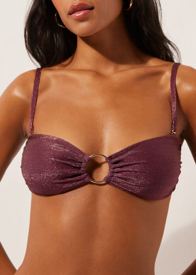 Bandeau-Bikini-Oberteil Golden Glow