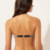 Bandeau-Bikini-Oberteil Golden Stripes