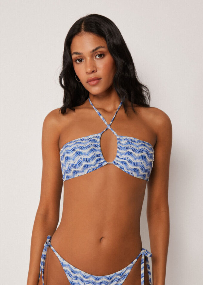 Bandeau-Bikini-Oberteil „Water Reflection“