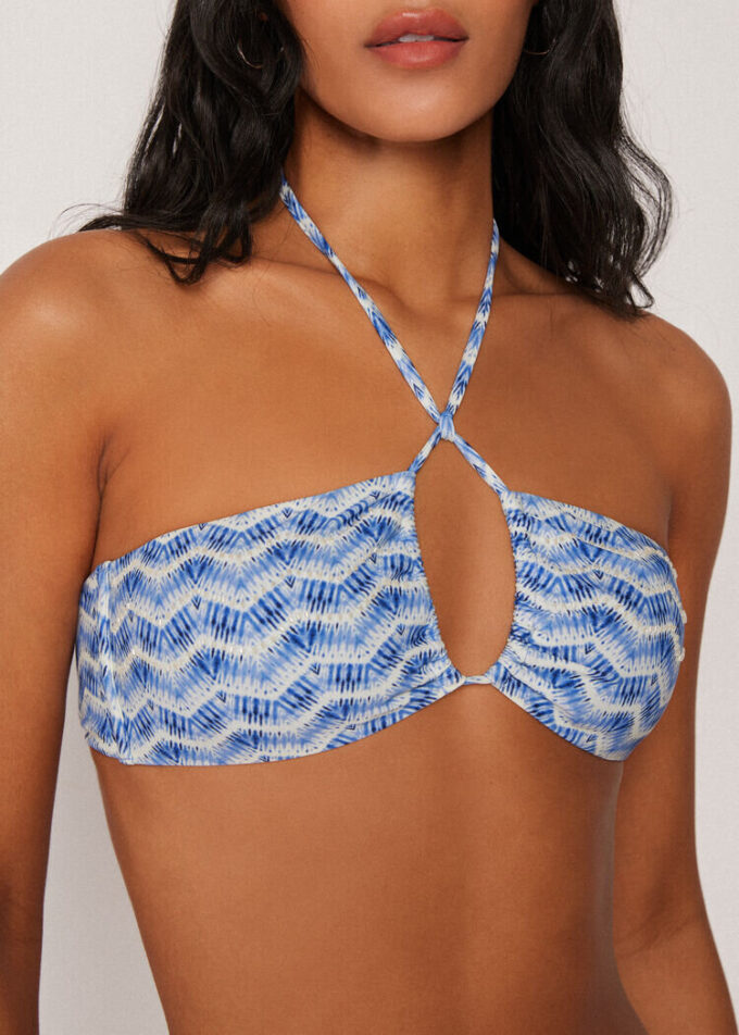 Bandeau-Bikini-Oberteil „Water Reflection“