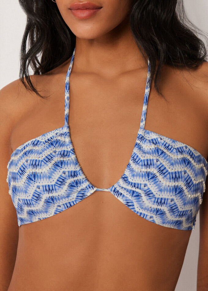 Bandeau-Bikini-Oberteil „Water Reflection“