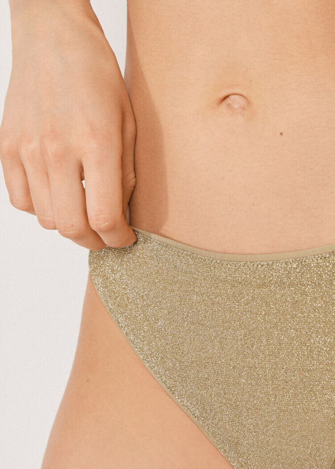 Bikini-Hose Metallic Glow