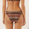 Bikini-Hose mit goldenen Chevron-Streifen