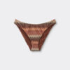 Bikini-Hose mit goldenen Chevron-Streifen