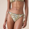 Bikini-Hose mit tropischem Blattmuster