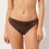 Bikini-Höschen aus glänzendem Satin