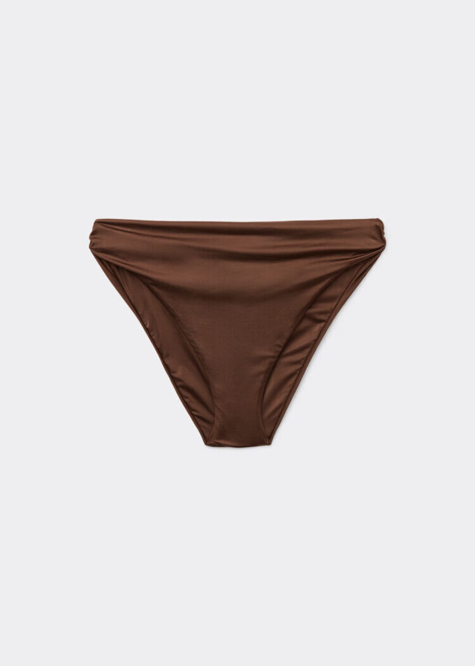 Bikini-Höschen aus glänzendem Satin