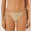 Bikini-Höschen mit Bindebändern „Gold Waves“