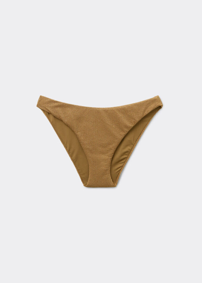 Bikini-Höschen mit raffiniertem Glanz