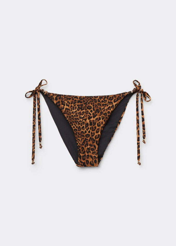 Bikini-Höschen mit Wildtier-Print