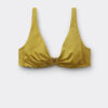 Bikini-Oberteil im Tank-Stil aus glänzendem Satin