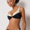 Bikini-Oberteil im Tank-Stil, elegant, zweifarbig