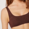 Bikini-Oberteil im Tank-Stil mit Crinkle-Wellen