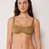 Bikini-Oberteil im Tank-Stil mit raffiniertem Glanz