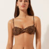 Bikini-Tanktop mit Wildtier-Print