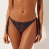 Bikinihosen Dunkles Animal-Print