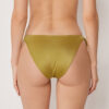 Bikinihosen mit seitlicher Schnürung aus glänzendem Satin Bikinihosen mit seitlicher Schnürung aus glänzendem Satin