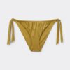 Bikinihosen mit seitlicher Schnürung aus glänzendem Satin Bikinihosen mit seitlicher Schnürung aus glänzendem Satin