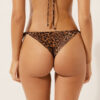 Bikinihosen mit seitlicher Schnürung im Wild-Animalier-Stil