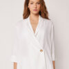 Blazer in lockerer Passform aus Leinen