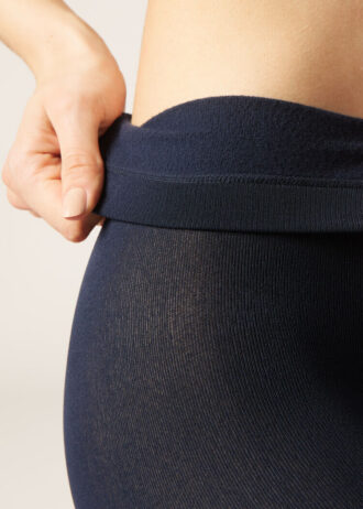 Blickdichte, matte Thermal-Strumpfhose