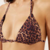 Braunes Triangel-Bikinioberteil mit Animal-Print Braunes Triangel-Bikinioberteil mit Animal-Print