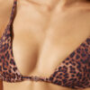 Braunes Triangel-Bikinioberteil mit Animal-Print Braunes Triangel-Bikinioberteil mit Animal-Print