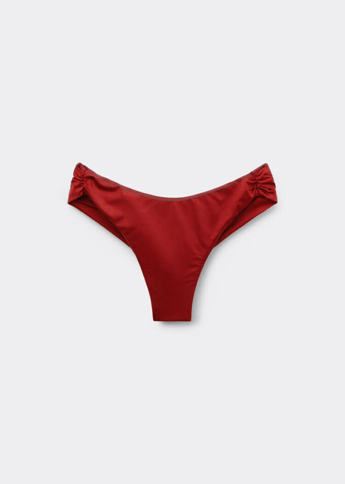 Brazilian-Bikinihosen aus glänzendem Satin