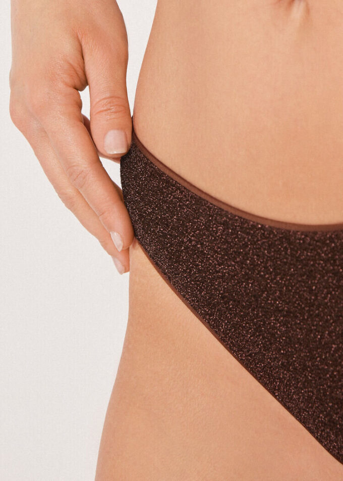 Brazilian-Bikinihosen „Metallic Glow“