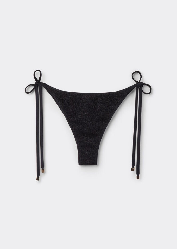Brazilian-Bikinihosen mit Bindebändern „Sparkling Dusk“