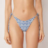 Brazilian-Bikinihosen mit Bindebändern „Water Reflection“