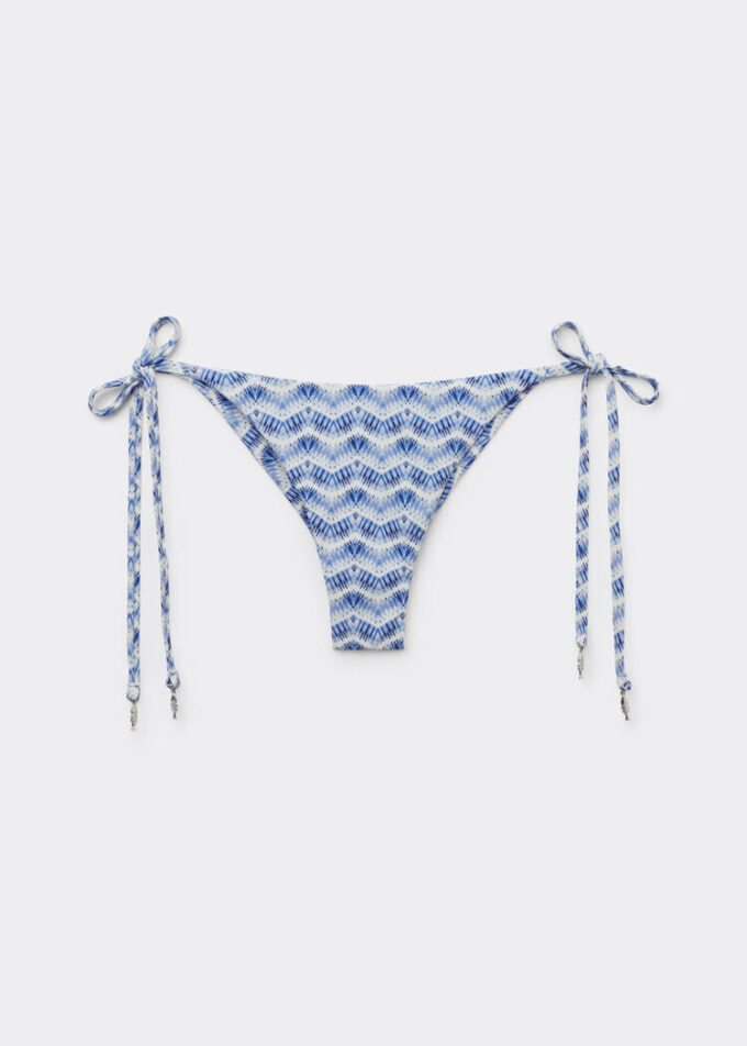 Brazilian-Bikinihosen mit Bindebändern „Water Reflection“