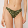 Brazilian-Bikinihosen mit natürlichem Tie-Dye-Muster
